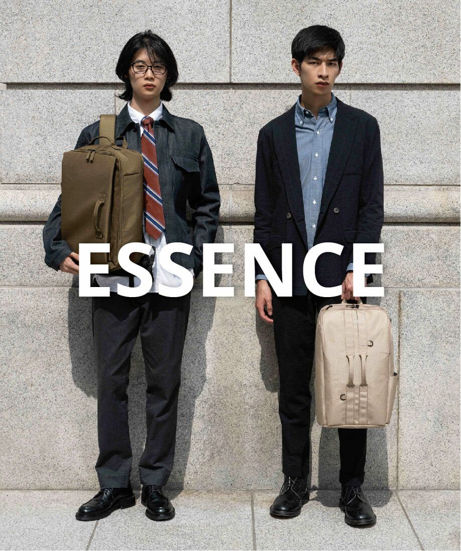 【1泊2日対応】横開き&自立式リュック|ESSENCE Essence M fma-0004|スマート収納&メッシュポケット付き オリーブ