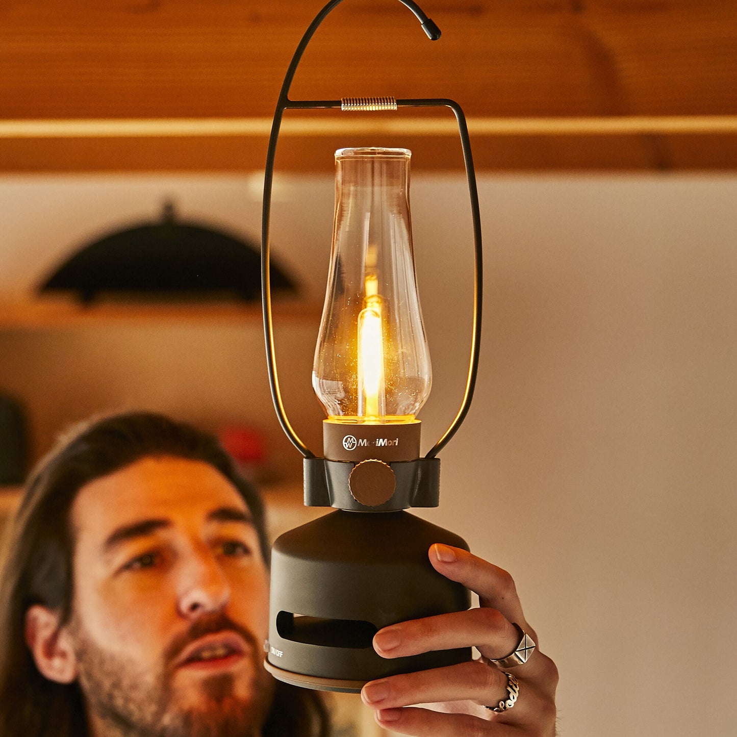 MoriMori LED ランタンスピーカー専用 ハンドル ホワイト