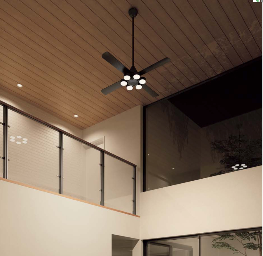 【DAIKO】大光電機DCモーターファン ~8畳 ブラック|静音&省エネで快適空間 DCH-41045Y