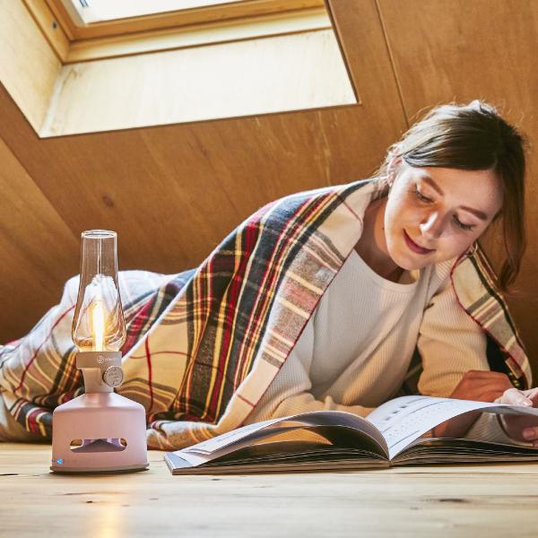 MoriMori LED ランタンスピーカー PETAL SEASON(ピンク色) FLS-1708-PN 4573111800198