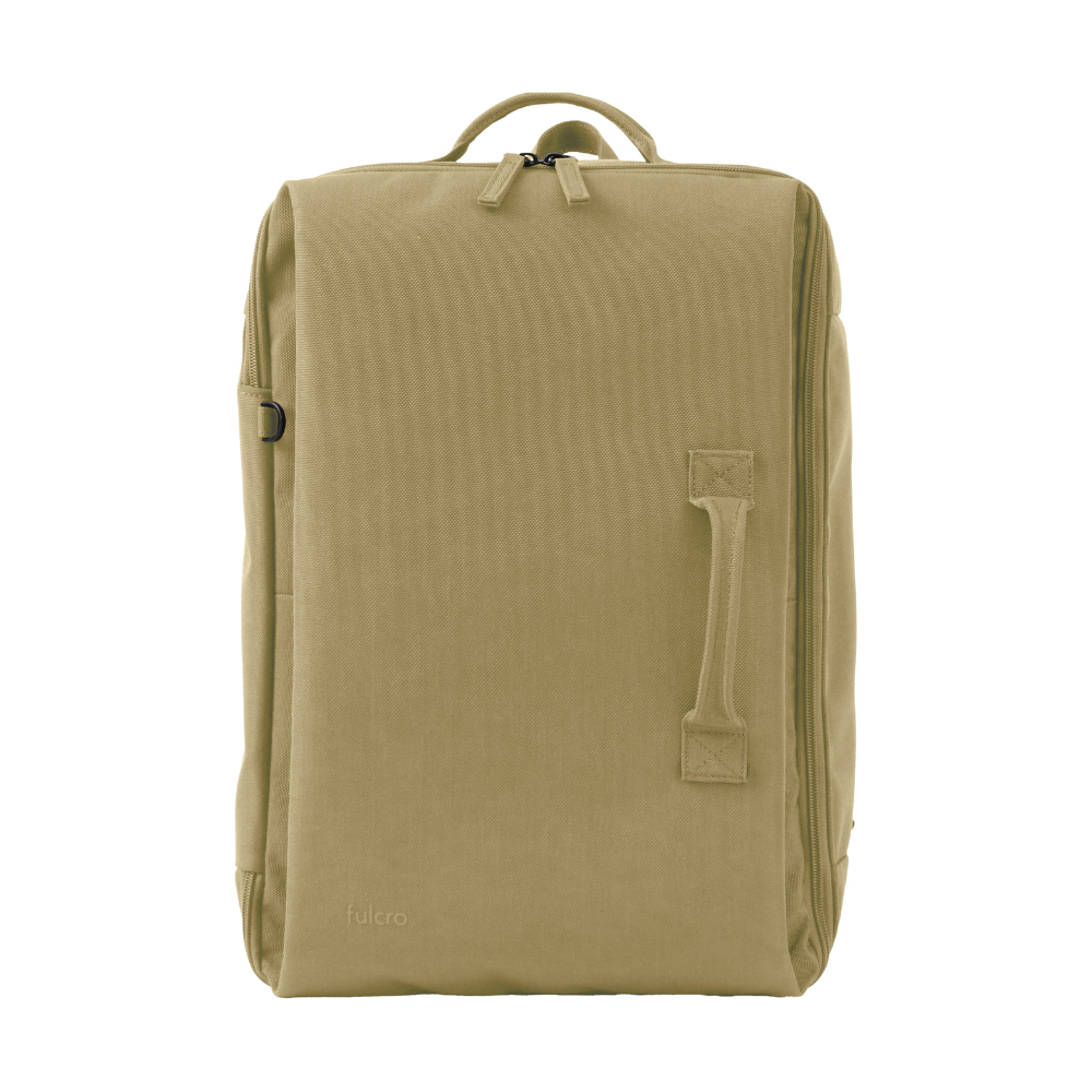 【1泊2日対応】横開き&自立式リュック|ESSENCE Essence M fma-0004|スマート収納&メッシュポケット付き ベージュ