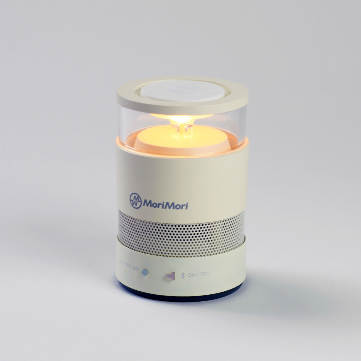 LED ライト スピーカー 充電式 FLM-1701-WH MoriMori LASMO speaker S1 モリモリ スピーカー 照明 ライト LEDライト 間接照明 ベッドライト アウトドア Bluetooth 軽量 持ち運び