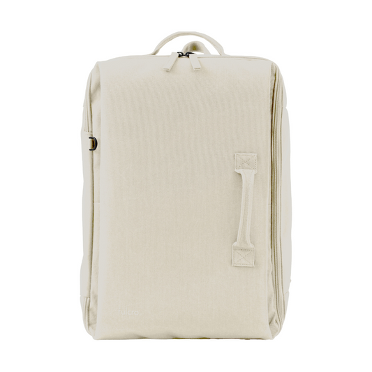 【1泊2日対応】横開き&自立式リュック|ESSENCE Essence M fma-0004|スマート収納&メッシュポケット付き アイボリー