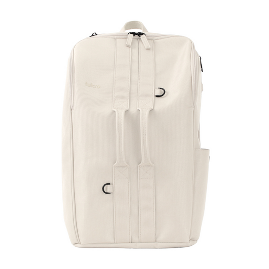 fulcro ESSENCE Double fma-0006 自立型ダブルハンドルバッグ 軽量 16L|大きく開く上部&メッシュポケットで整理しやすくスタイリッシュに収納 アイボリー