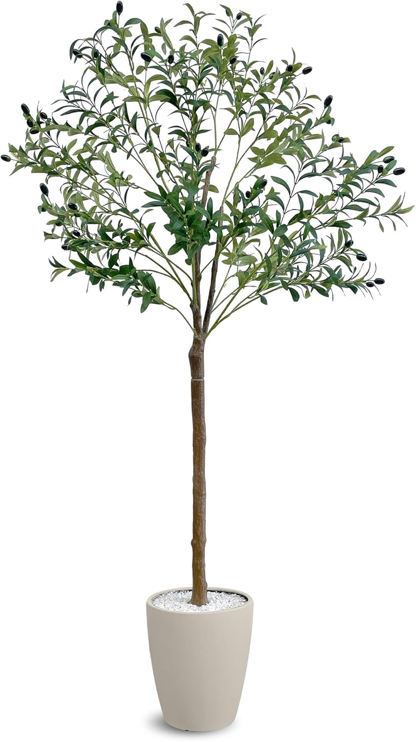 フェイクグリーン オリーブ 120CM 150CM 180CM 枯れないから場所を選ばず 植物 を楽しめる 人工観葉植物 オリーブの木 フェイク グリーン 観葉植物 大型 人工植物 植物 アイボリー グレー