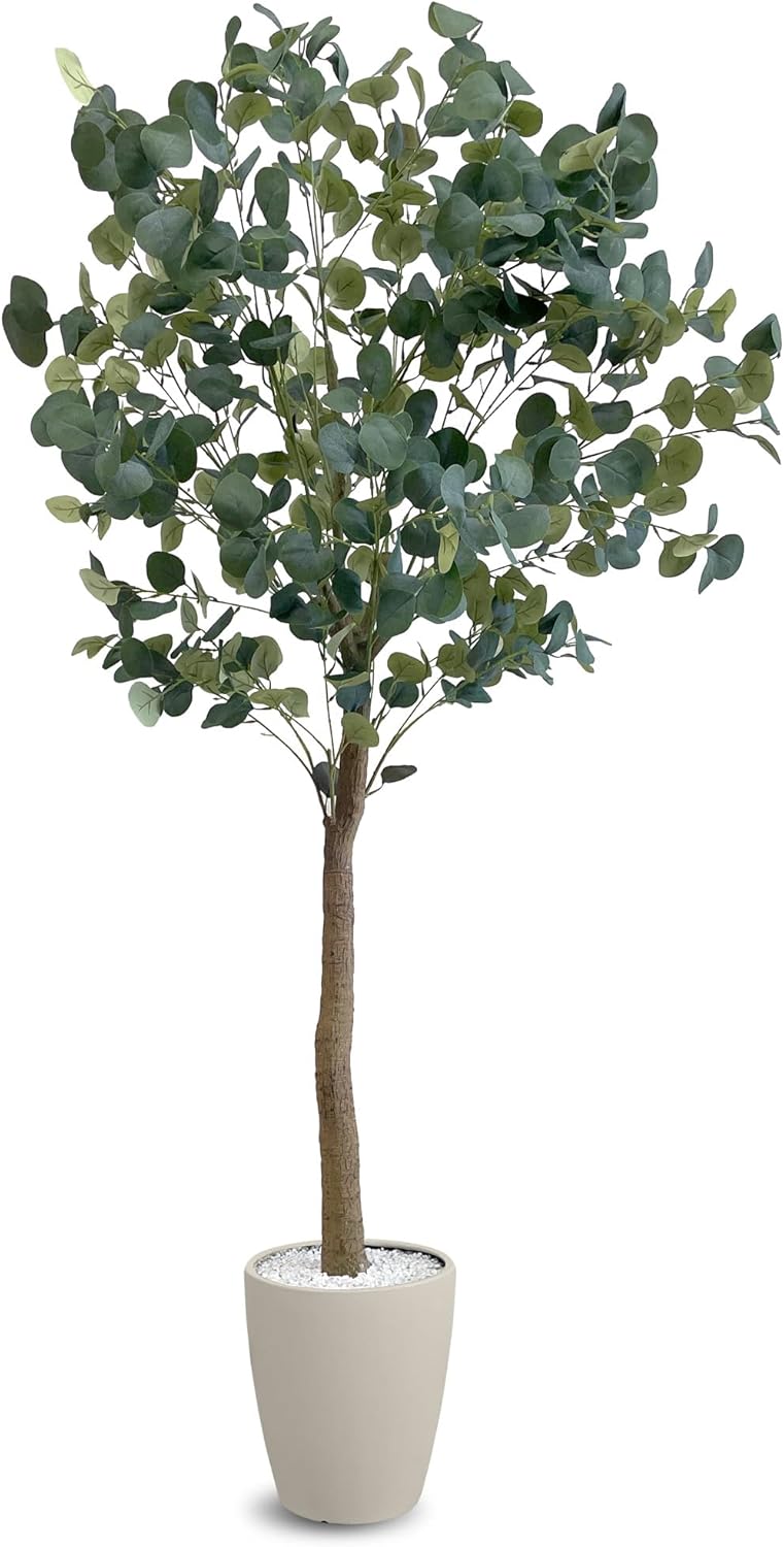 フェイクグリーン ユーカリ 120CM 150CM 180CM お世話いらず!枯れないからどこでも 植物 を楽しめる 人工観葉植物 フェイク グリーン 観葉植物 大型 人工植物 植物 アイボリー グレー