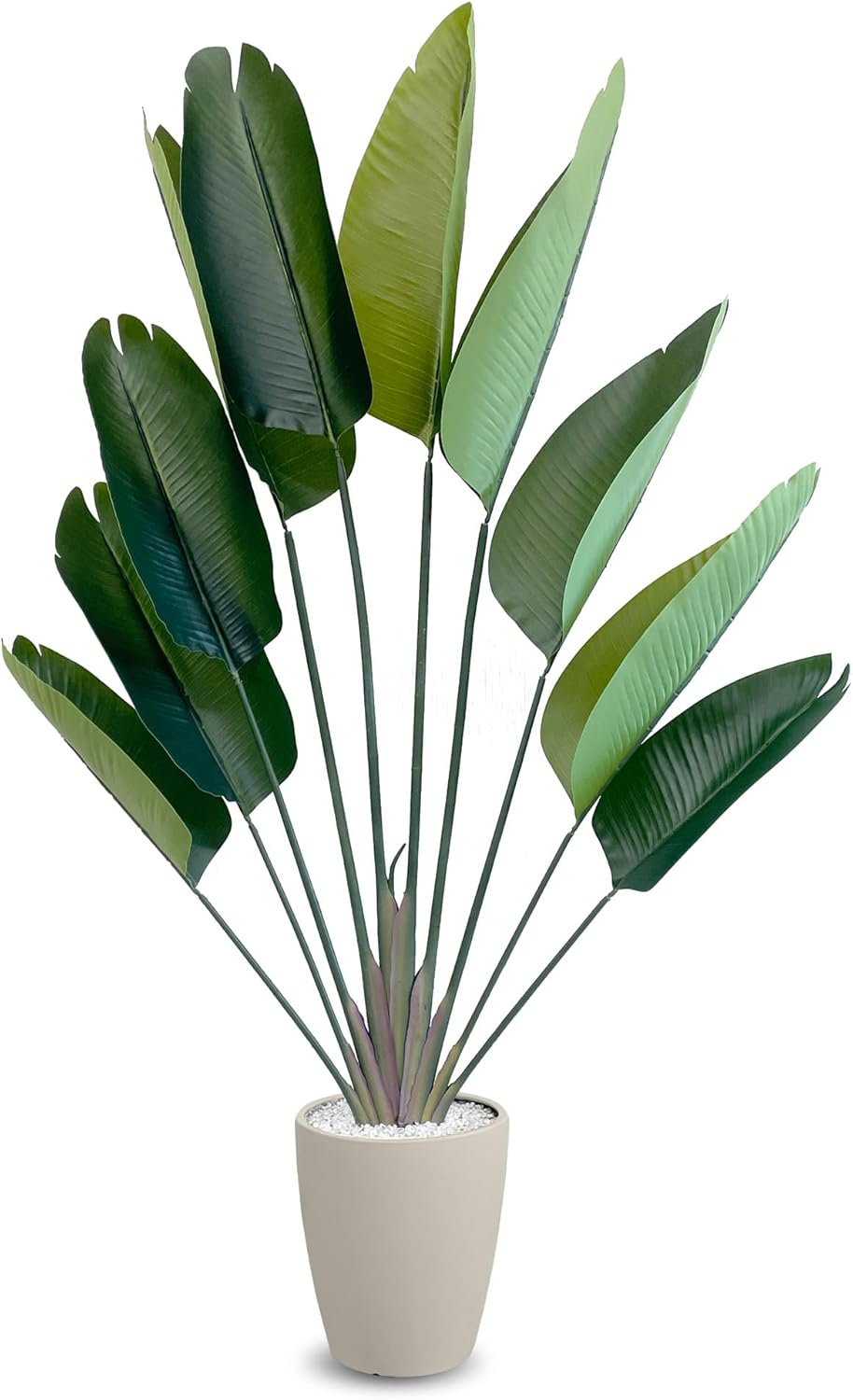 フェイクグリーン ストレリチア 120CM 140CM 180CM 水やり・掃除いらず!気軽に楽しめる 大型 人工観葉植物 フェイク グリーン 観葉植物 大型 人工植物 植物 アイボリー グレー