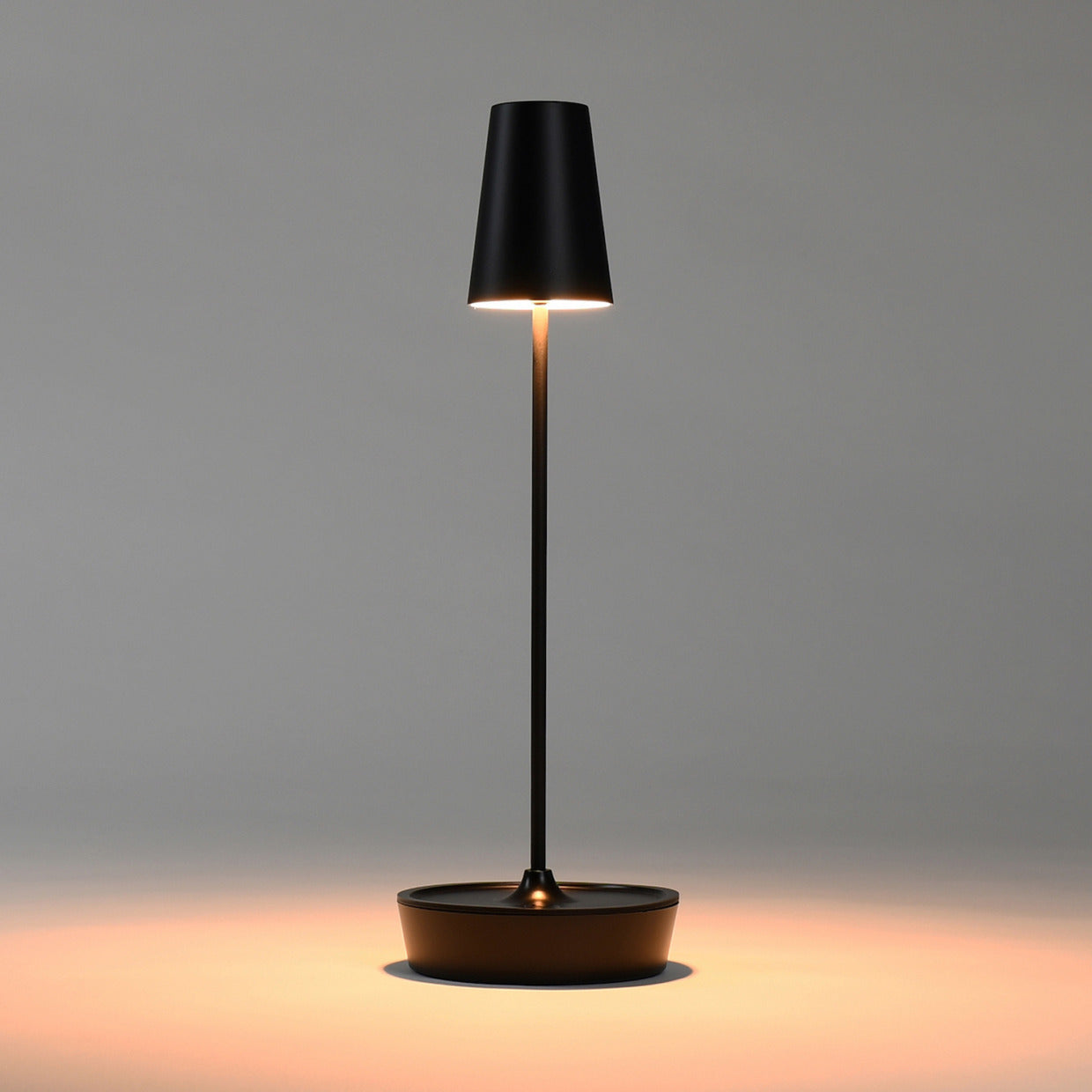 ワイヤレステーブルライト MoriMori LED 充電式3段階調光式 照明 T-Light ALTO ブラック 2個セット