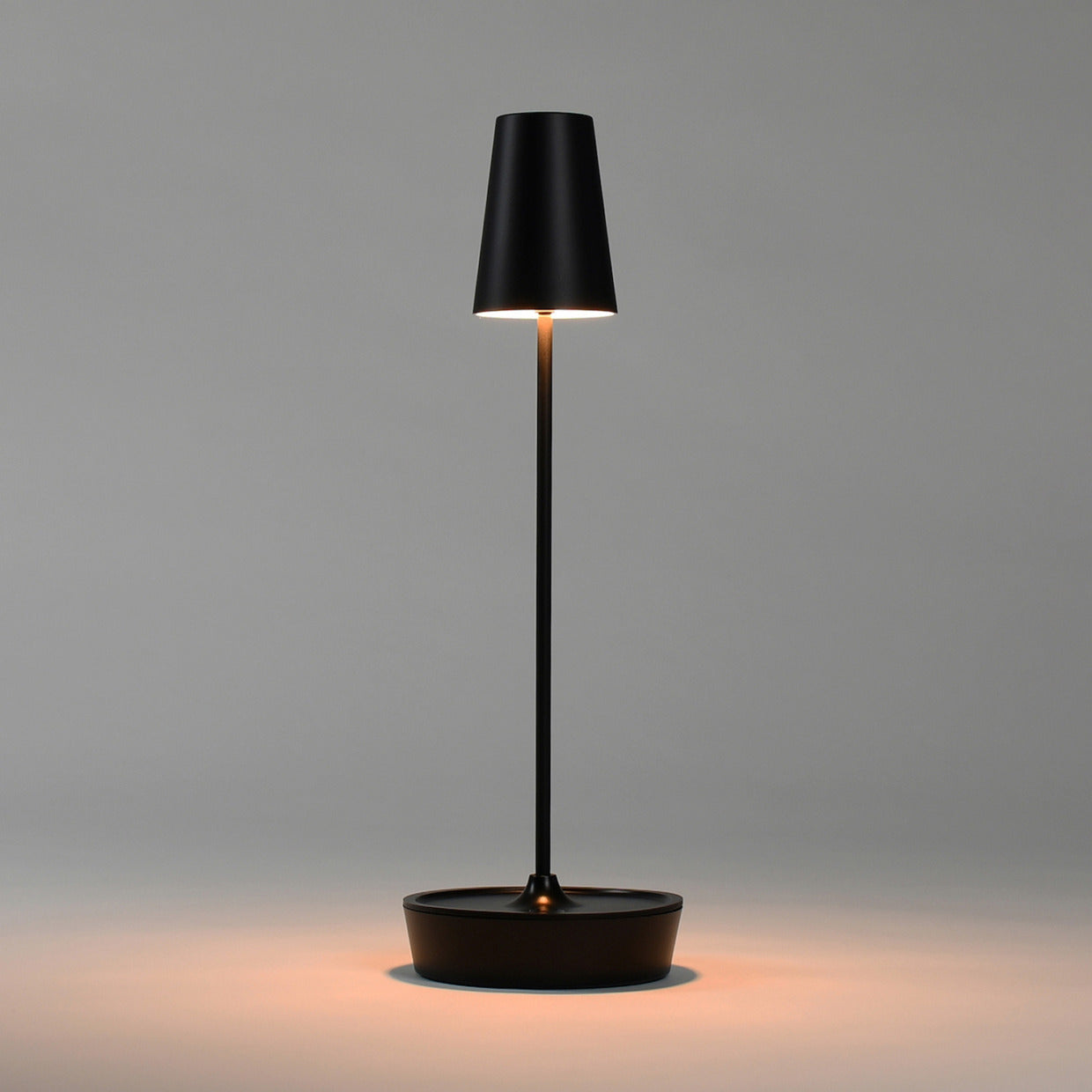 ワイヤレステーブルライト MoriMori LED 充電式3段階調光式 照明 T-Light ALTO ブラック 2個セット