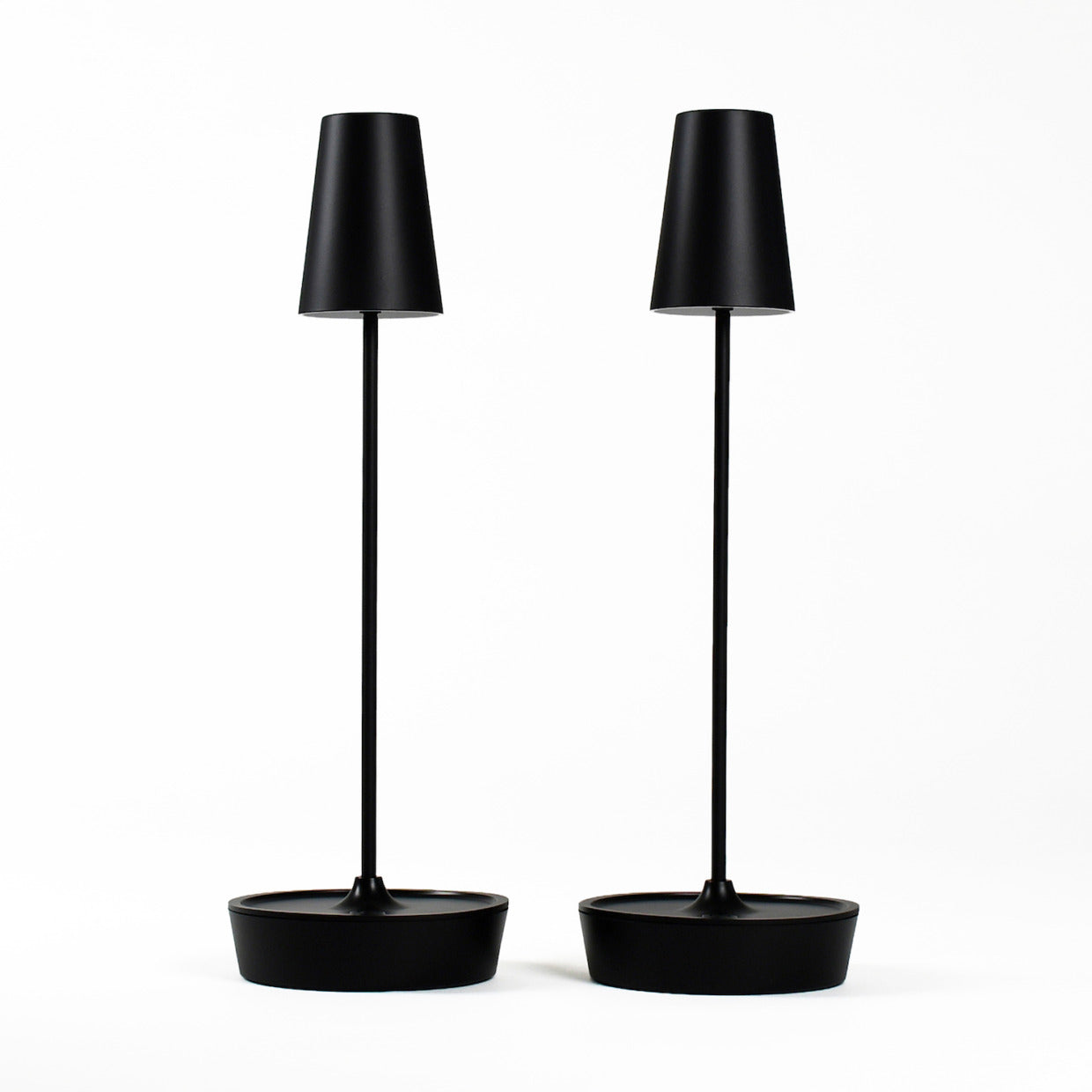 ワイヤレステーブルライト MoriMori LED 充電式3段階調光式 照明 T-Light ALTO ブラック 2個セット