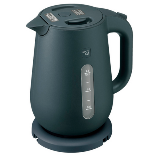 象印 電気ケトル 大容量 1.5L 湯漏れ防止 安心安全 子育て安心 蒸気セーブ CK-VA15 BM(スレートブラック)