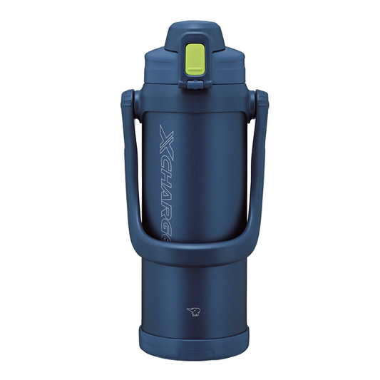 象印ステンレスクールボトル 大容量 SD-BE20 AD ネイビー|保冷専用・スポーツドリンクOK・ワンタッチオープン・0.2L 水筒・エアーベント構造飲み口・子供から大人まで使える大容量クールボトル