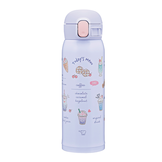 象印 水筒 ステンレスボトル 象印水筒 480ml ワンタッチ 軽量 コンパクト 保冷 保温 スポーツドリンク シームレスせん キッズ 子供 洗いやすい 男の子 女の子 保温真空水筒持ち運びアウトドア コップ ステンレス 軽量 デザイン耐久性 直飲み SM-WH48 VZ(スイーツパープル)