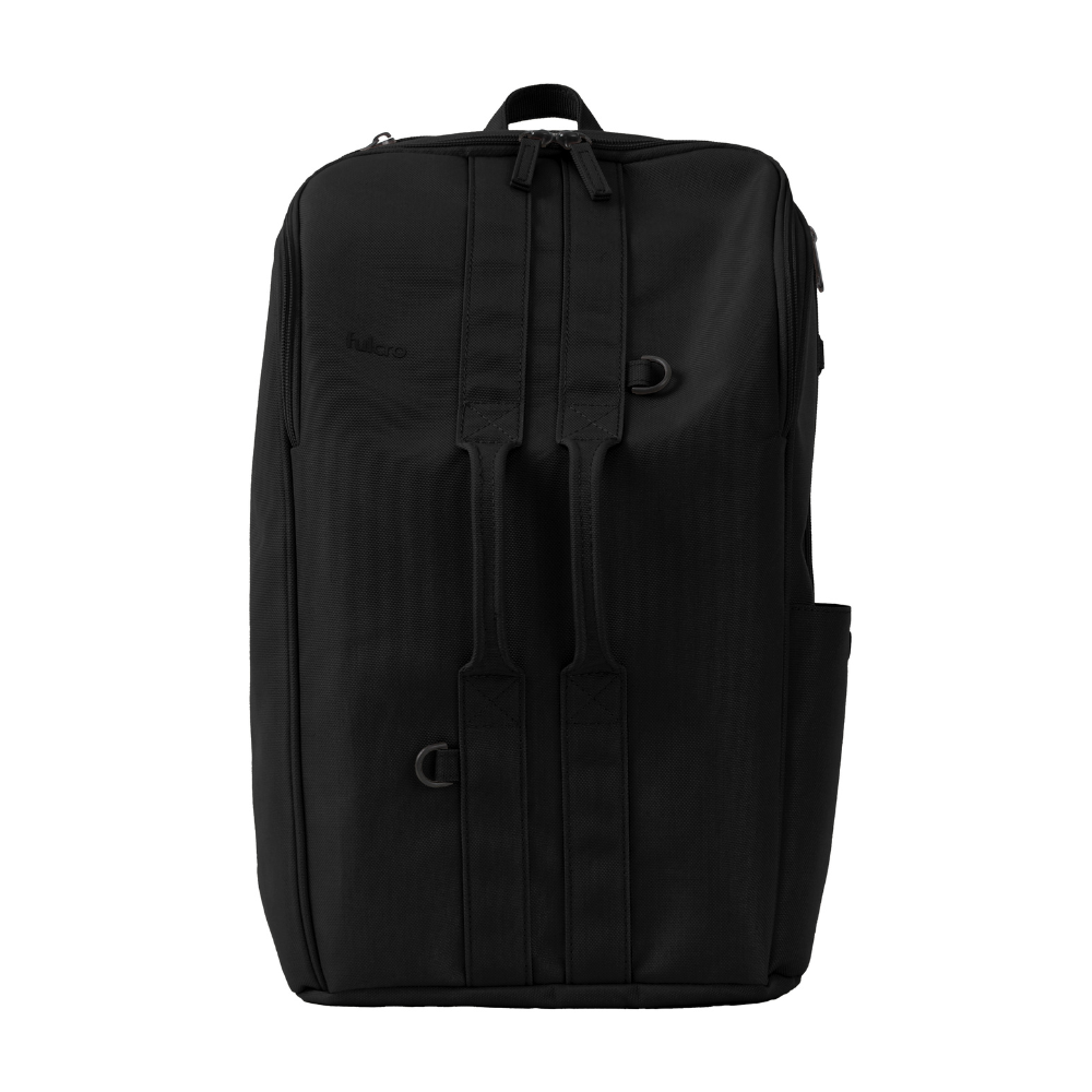 fulcro ESSENCE Double fma-0006 自立型ダブルハンドルバッグ 軽量 16L｜大きく開く上部＆メッシュポケットで整理しやすくスタイリッシュに収納 ブラック
