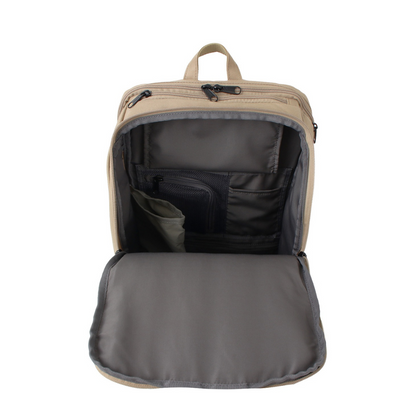 fulcro ESSENCE Double fma-0006 自立型ダブルハンドルバッグ 軽量 16L｜大きく開く上部＆メッシュポケットで整理しやすくスタイリッシュに収納 ブラック