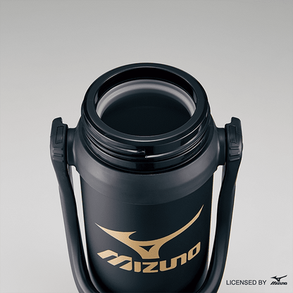 象印 ステンレスクールボトル 大容量 Mizuno SD-BX20-BA ブラック｜保冷専用・スポーツドリンクOK・ワンタッチオープン・0.2L 水筒・エアーベント構造飲み口・子供から大人まで使える大容量クールボトル