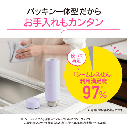 象印 ステンレスマグ シームレスせん 保温 保冷 スポーツドリンクOK 600ml SM-GS60 WA（ホワイト）