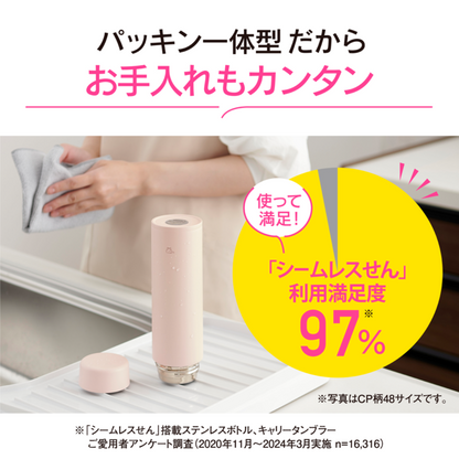 象印 シームレスせん 史上最高保温力 サーモリング構造 新商品 ステンレスマグ 食洗機OK SU-AA48  YM ペールシトラス