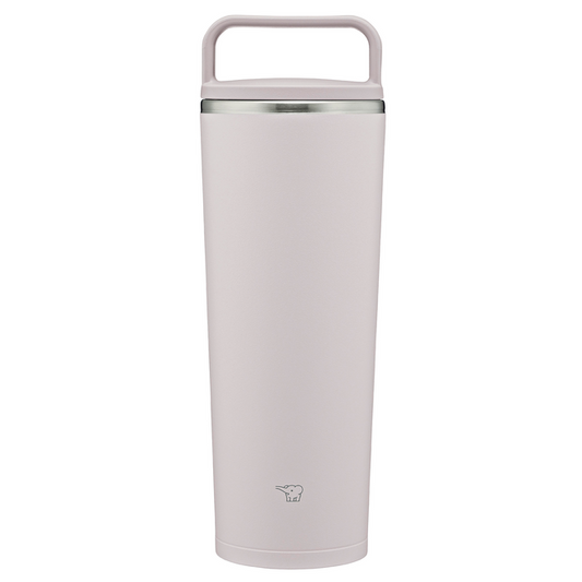 象印 キャリータンブラー  400ml マグ タンブラー SX-JS40 HM（シアーグレー）保冷 保温 持ち運び 食洗機 シームレスせん 蓋付き 真空断熱 オフィス こぼれない かわいい おしゃれ 結露しない 結婚祝い プレゼント 贈り物