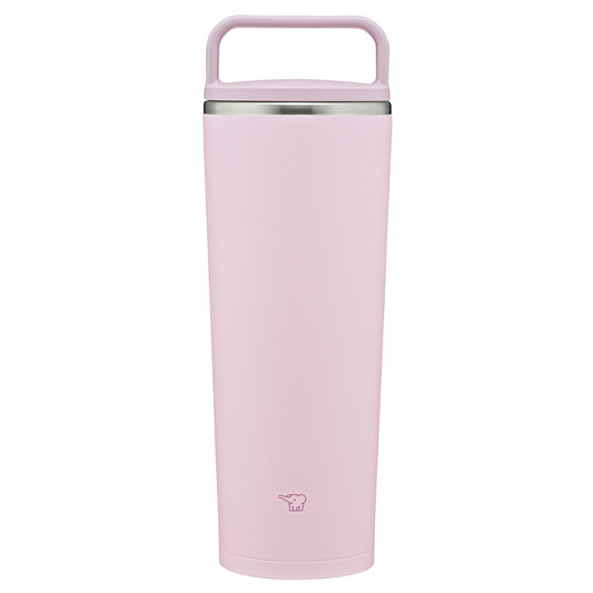 象印 キャリータンブラー  400ml マグ タンブラー SX-JS40 PM（パウダリーピンク）保冷 保温 持ち運び 食洗機 シームレスせん 蓋付き 真空断熱 オフィス こぼれない かわいい おしゃれ 結露しない 結婚祝い プレゼント 贈り物
